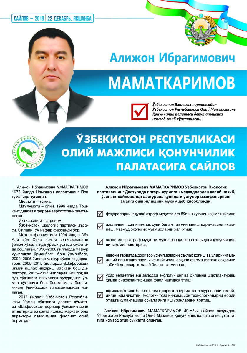Маматкаримов Алижон Ибрагимович
